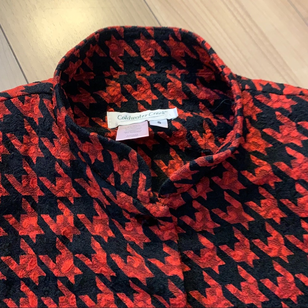 Coldwater Creek Tunic Red & Black